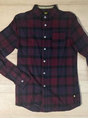 Descendant of Thieves Plaid Long-Sleeve Button-Down Shirt